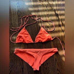 Frankie’s bikinis orange bathing suit